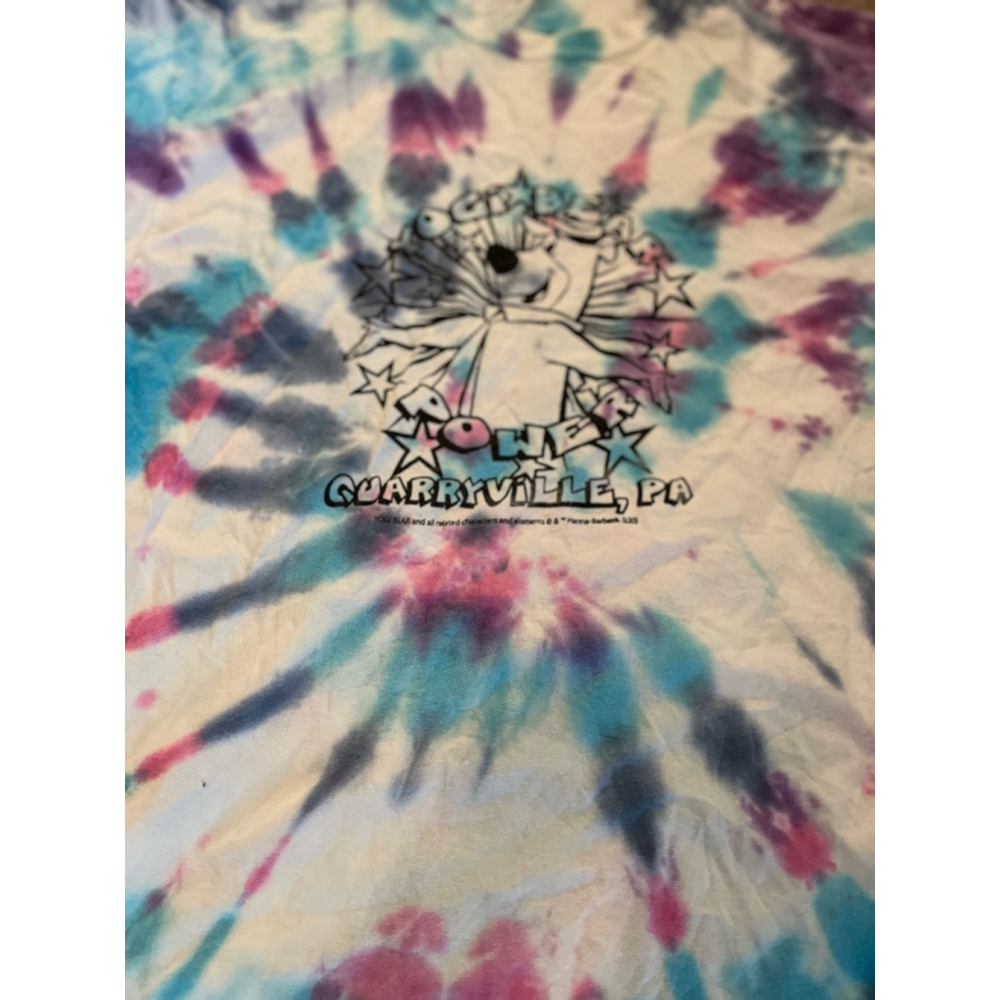 EUC Yogi Bear T-shirt Size L Multi-color Tie Dye - Picture 4 of 5